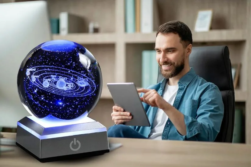 الكرة البلورية المدهشة 🪐 لون أسود