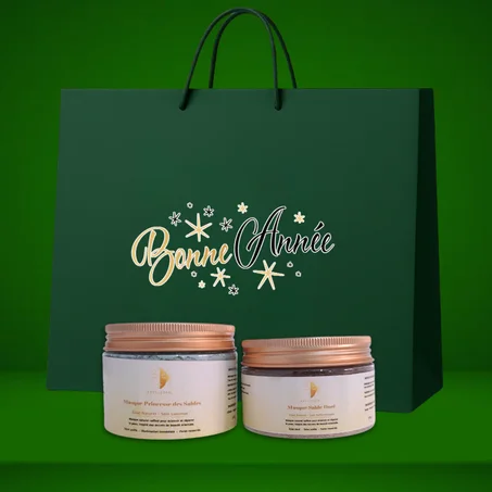 Pack Masques Éclat & Glow – Princesse des Sables + Sable Doré + هدية