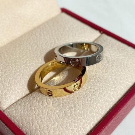 2 BAGUE CARTIER DORÉ ET CUIVRE