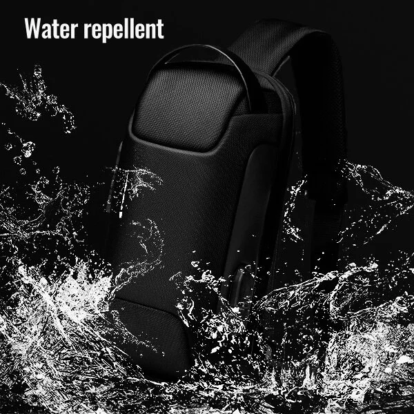 Sac Bandoulière Antivol Fibre De Carbone 31x20 Cm - Étanche, Port USB, Verrouillage Code | Pour Voyage, Sport, Quotidien
