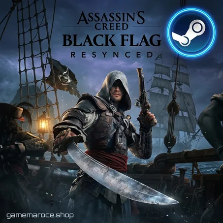 تخفيض صاعق ⚡: لعبة المغامرات والقراصنة Assassin's Creed Black Flag Resynced الأصلية كاملة
