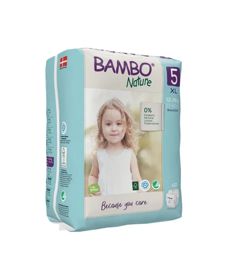 Bambo Nature 5, couches XL 12-18kg/44un