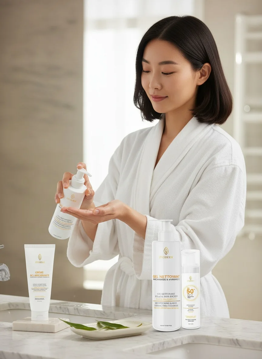 Pack Zyoderm : Crème Solaire Invisible + Crème Éclaircissante + Gel Nettoyant
