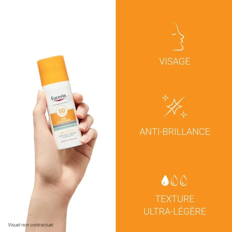 EUCERIN – Sun Oil Control Gel-Crème Solaire Toucher Sec SPF50+ – 50ml