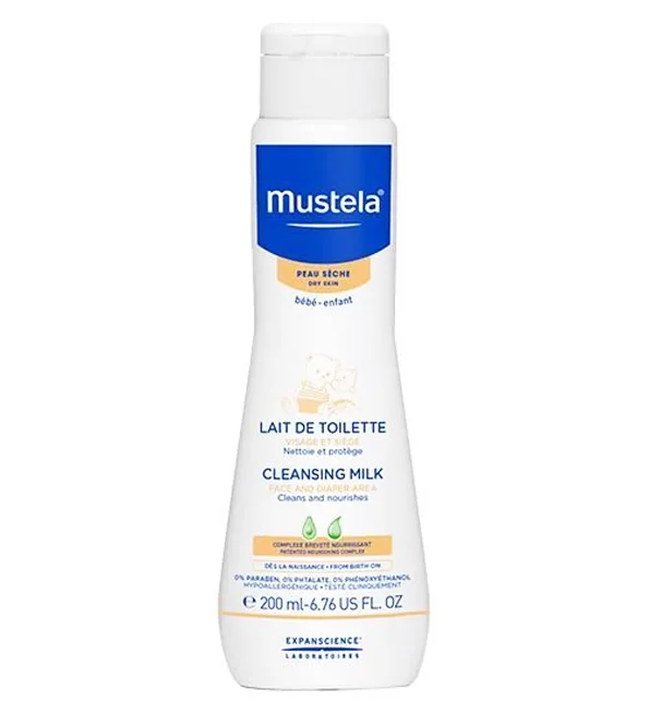 Mustela Lait de Toilette Bébé - 200ml