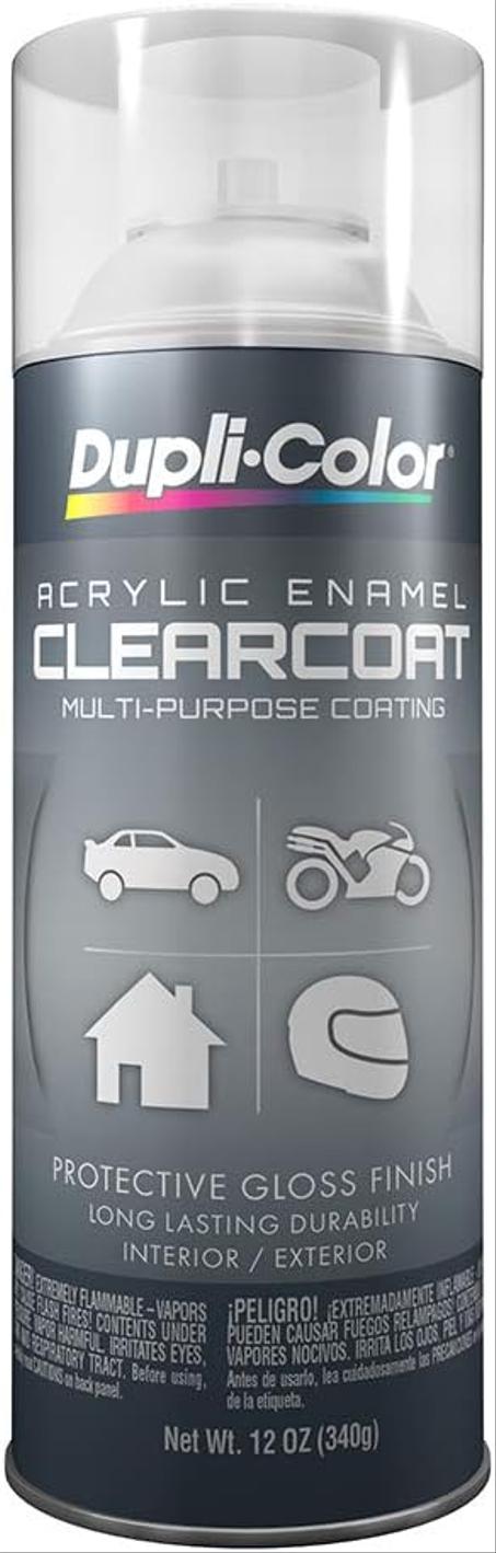 Esmalte acrílico Dupli-Color de uso general, 12 onzas líquidas, Crystal Clear