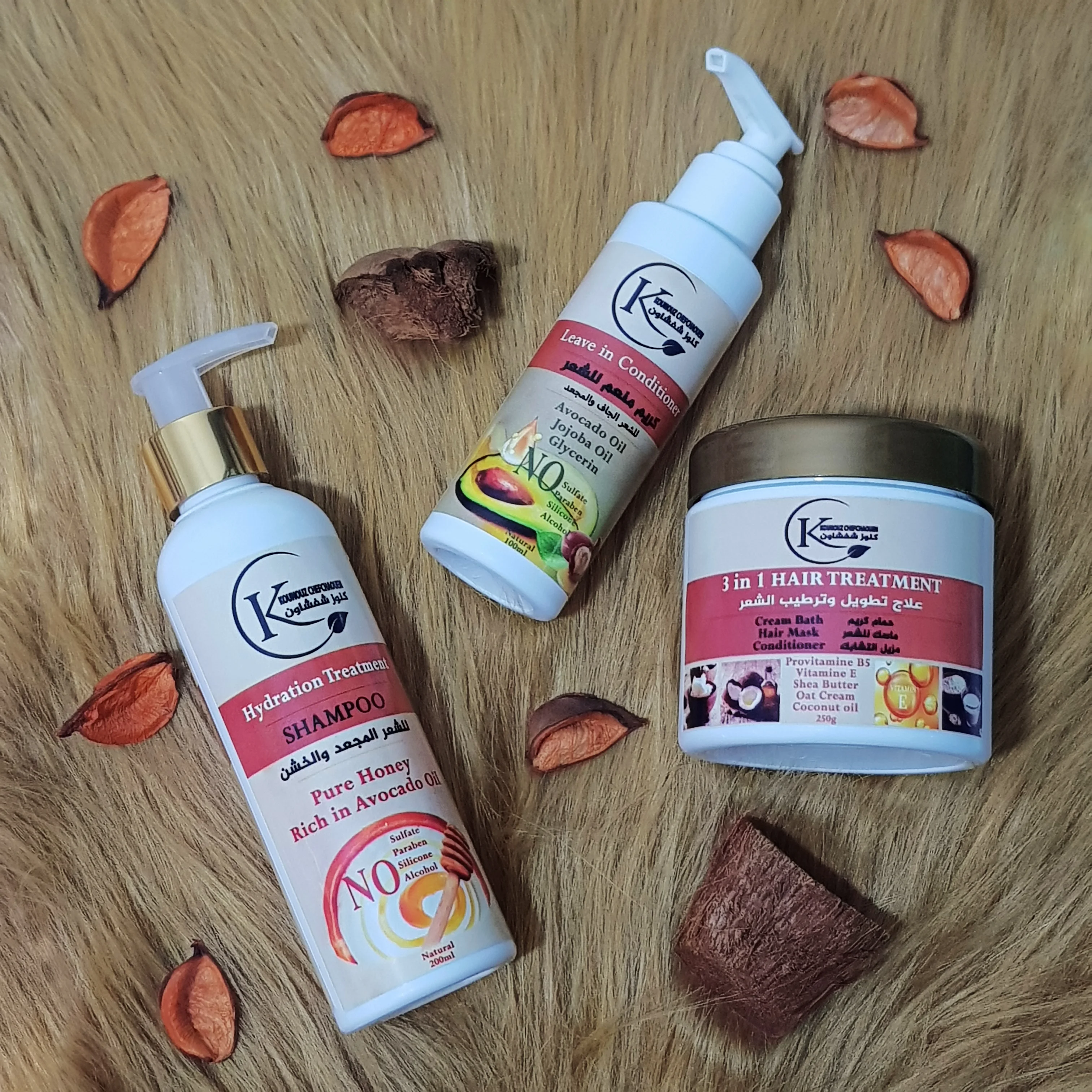 مجموعة تغذية وتطويل الشعر