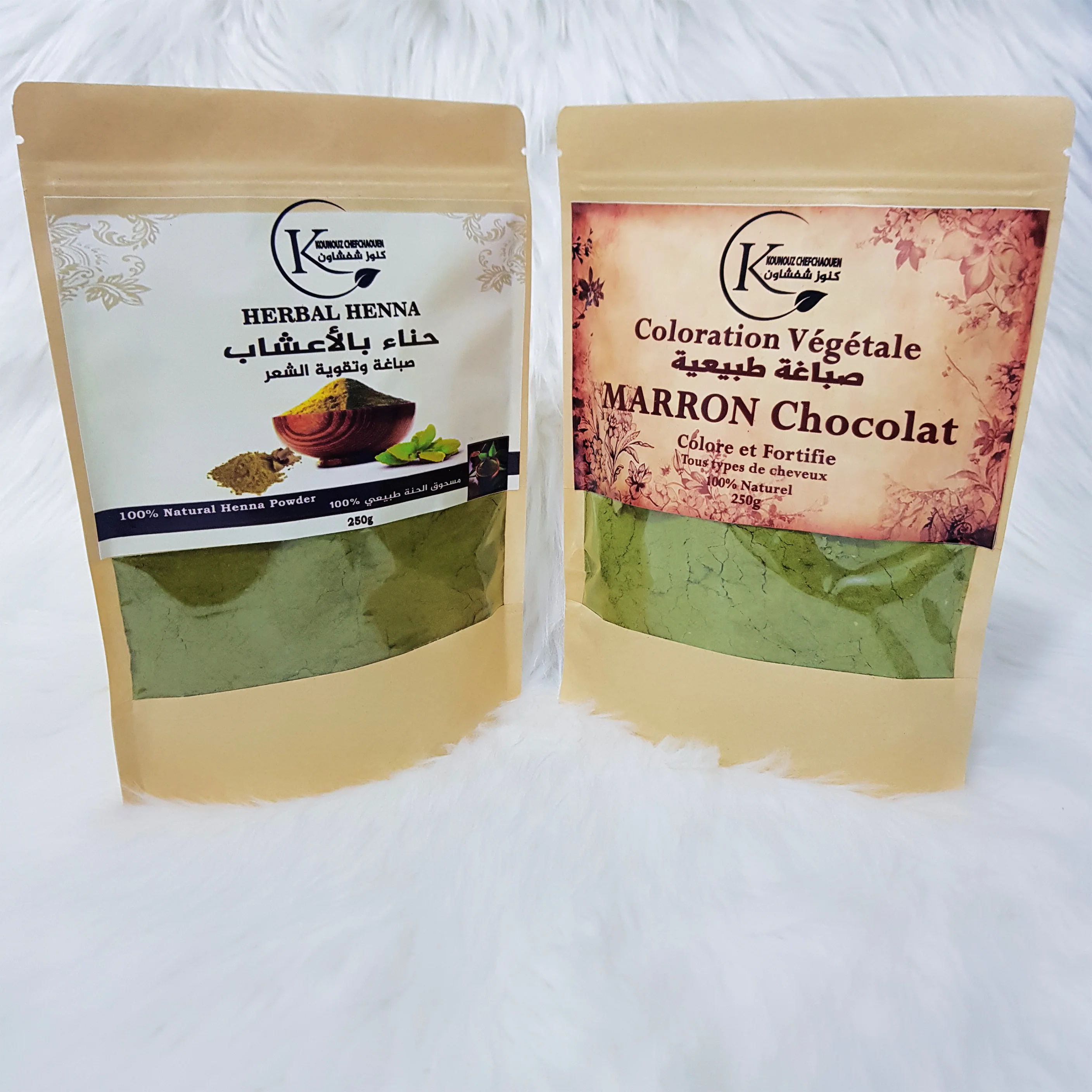 صباغة طبيعية للشعر باللون البني الشوكولاطي
