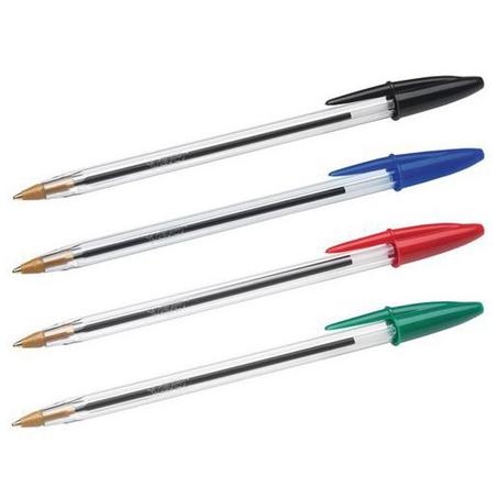 قلم حبر  بيك – 4 ألوان | Stylo BIC Cristal – 4 Couleurs