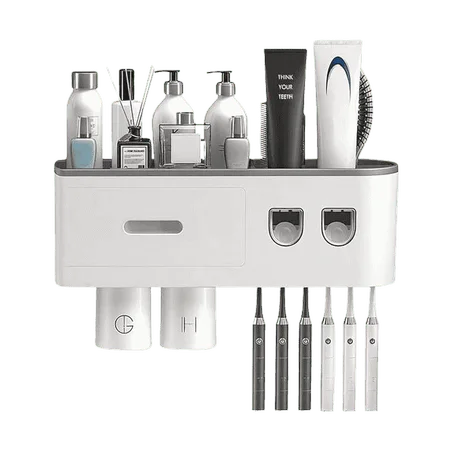 منظم فرش ومعجون الأسنان جداري أنيق