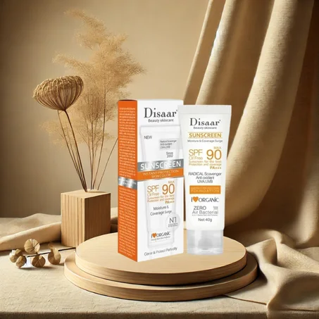🌞 احمِ بشرتك واستعيدي إشراقتك مع كريم الحماية من الشمس ORIGINAL Disaar SPF 90! 🌞