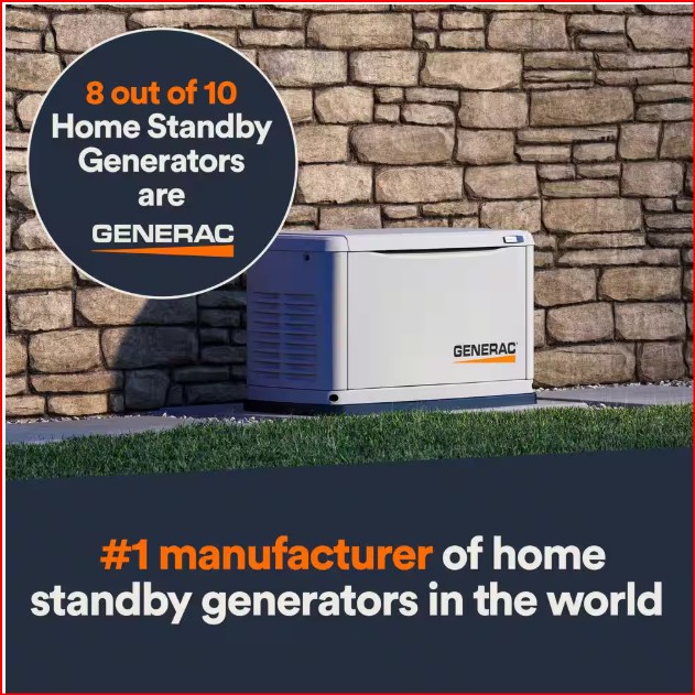 22,000 Watt - Dual Fuel Air- Cooled Whole House Home Standby Generator, Smart Home Monitoring & 200-AMP Transfer Switch