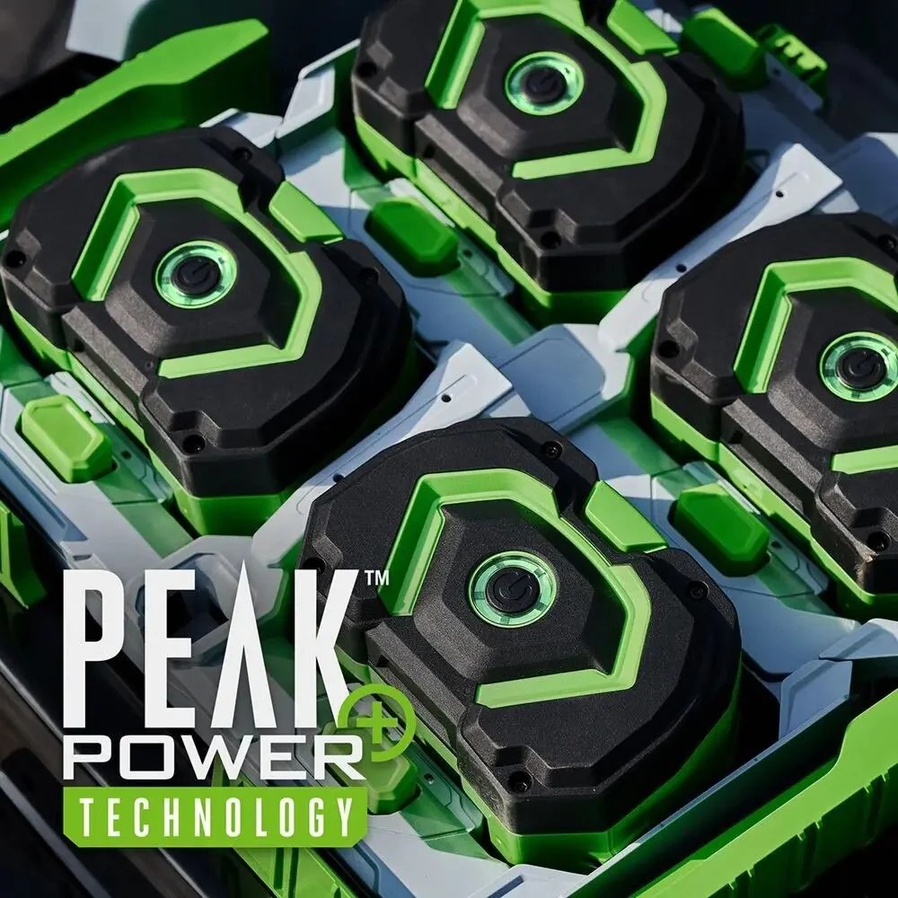 EGO POWER+ 42 Zero Turn Radius Lawn Mower Kit with e-STEER Technology with 4 x 12Ah Batteries & Charger