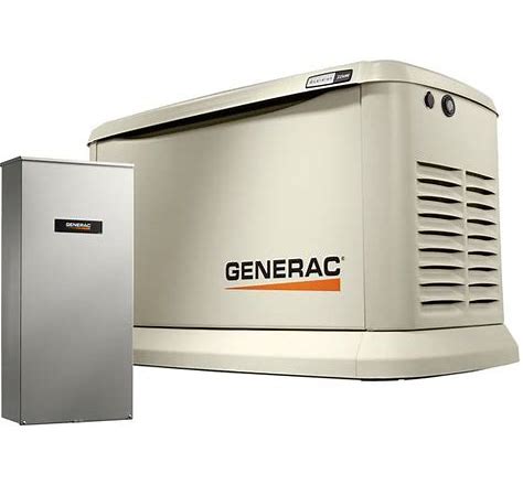 22,000 Watt - Dual Fuel Air- Cooled Whole House Home Standby Generator, Smart Home Monitoring & 200-AMP Transfer Switch