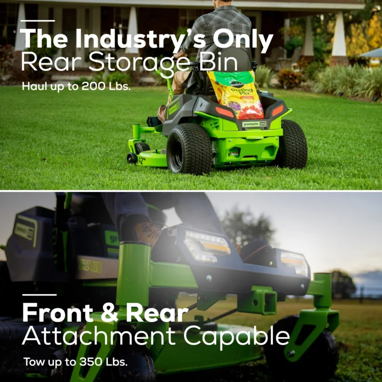 60V 42” CROSSOVERZ ZERO TURN MOWER W/ 4X 8AH BATTERIES & 2X TURBO CHARGERS