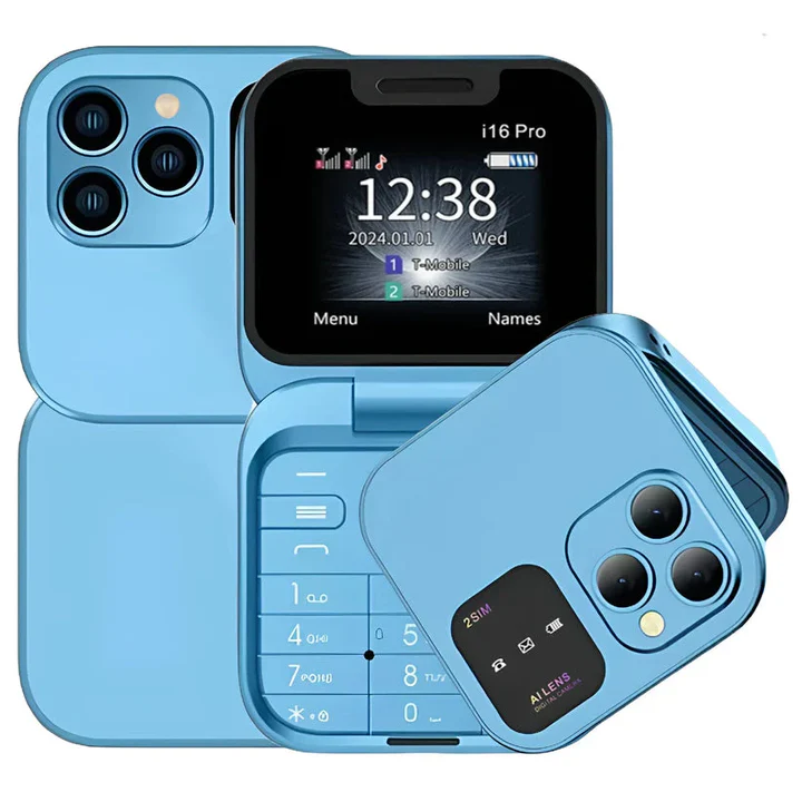 هاتف mini iphone pro max +سماعات بلوتوث p9  هاتف واناقة بين يديك