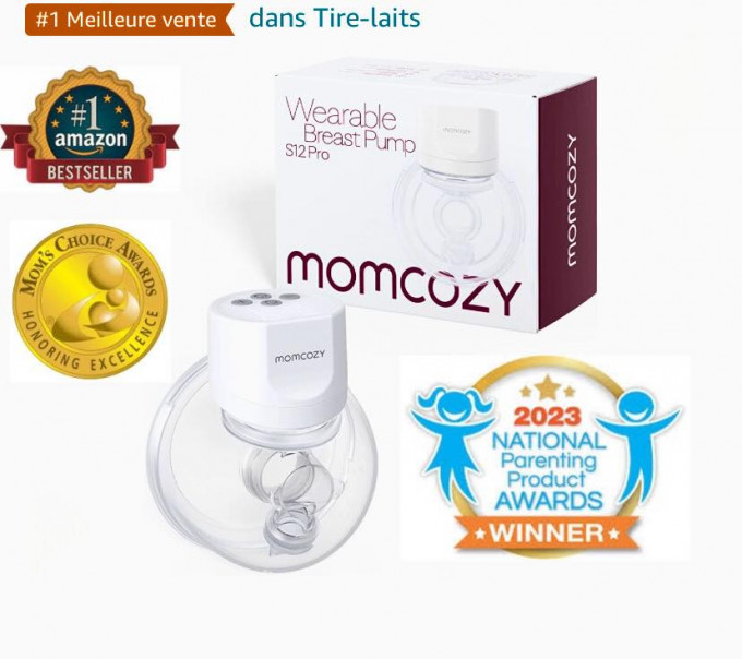 Momcozy M5 Tire-lait Mains Libres, Tire Lait Portable avec 5