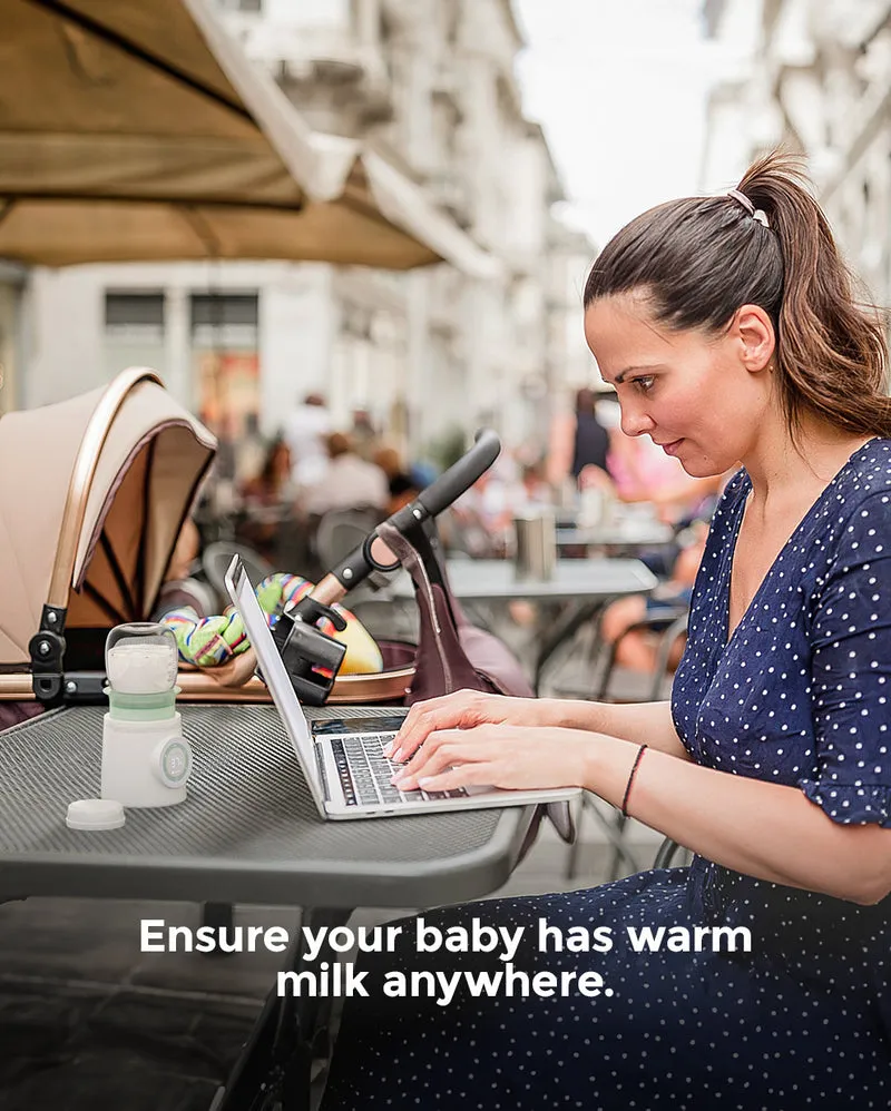 Chauffe-Biberon Portable Momcozy - Rechargeable USB, Contrôle Température | Compatible Philips Avent, MAM, Comotomo