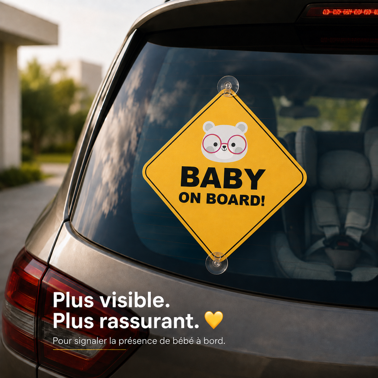 “Bébé à Bord” – Signalisation de sécurité pour voiture