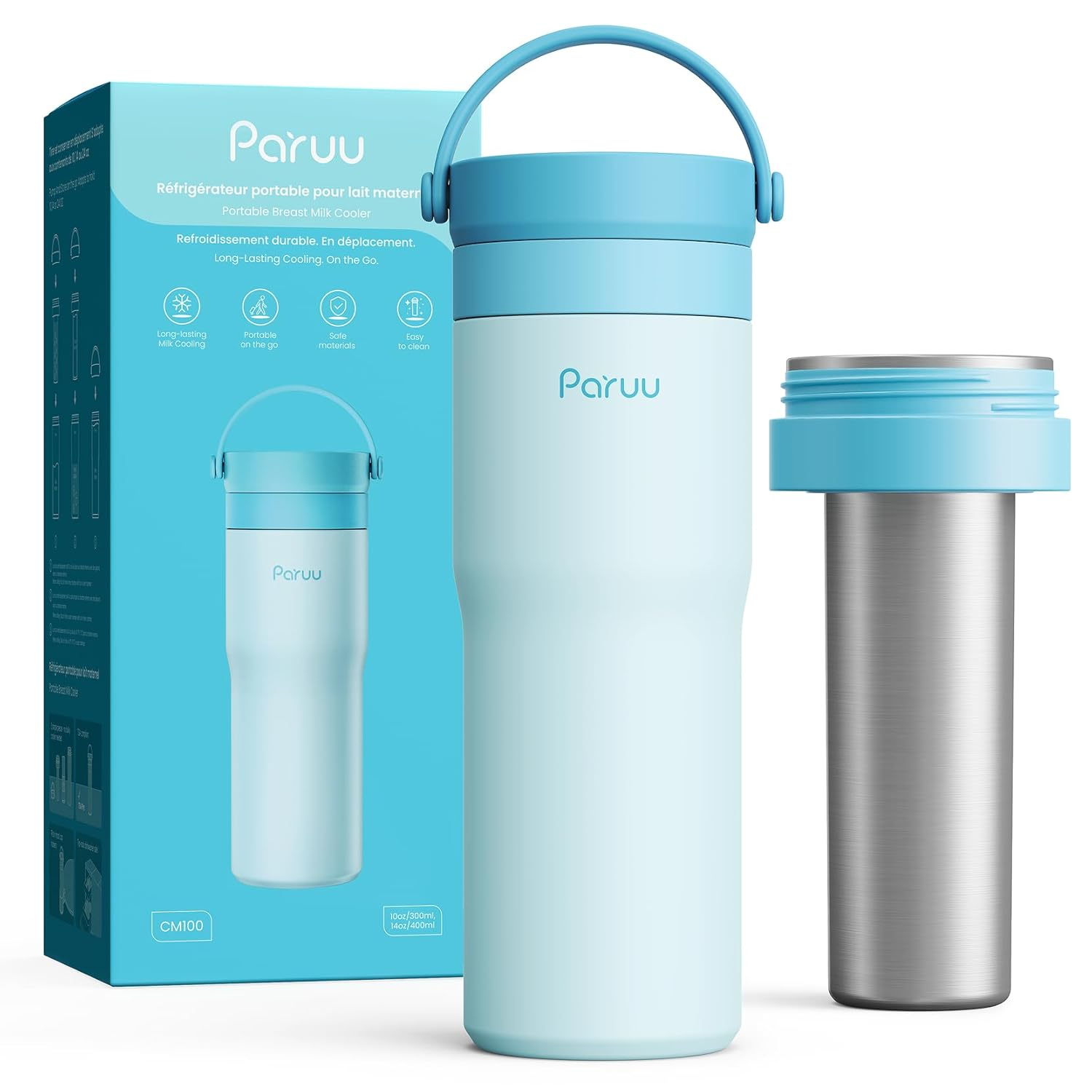 Paruu CM100 – Thermos Isotherme pour Lait Maternel 14–23H