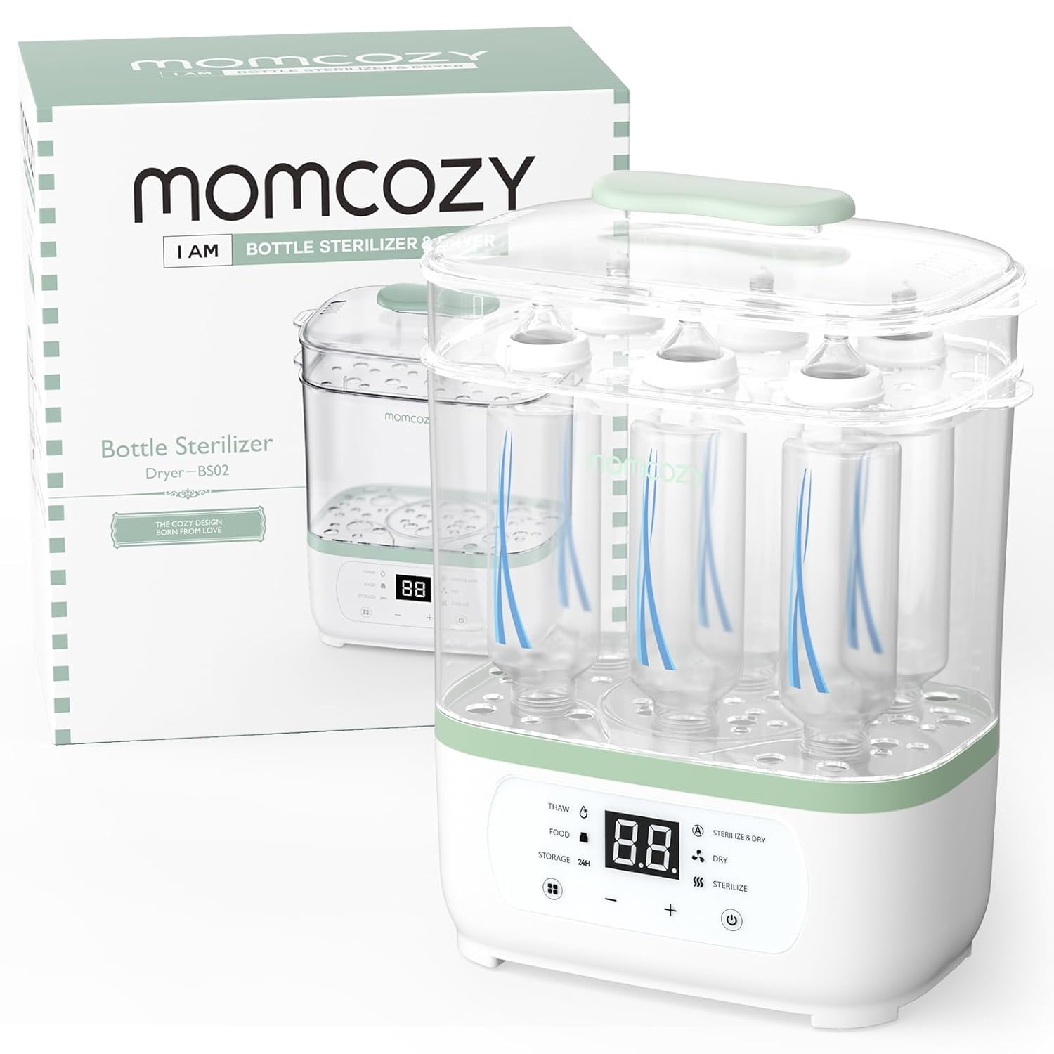 Momcozy Stérilisateur & Sécheur de Biberons 8-en-1 – XL