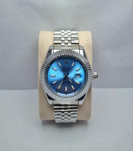 ROLEX DATE JUST tableau bleu ciel