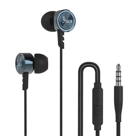 Metal Earphones with In-line Control TE201 ( الأكثر مبيعًا 2025 -2026)