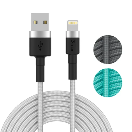 Braided USB To Ligntning  Cable ( أقوى كابل في مصر) TL201