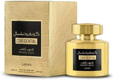 Confidential Private Gold di Lattafa Perfumes unisex