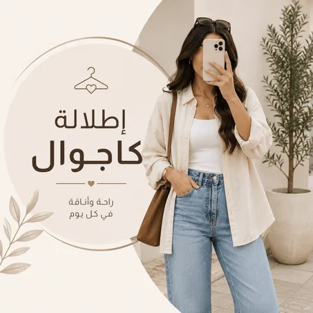 إطلالة كاجوال