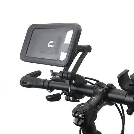 Support De Téléphone Pour Moto Et Vélo, Étanche À Rotation De 360° Avec Écran Résistant À L’eau.