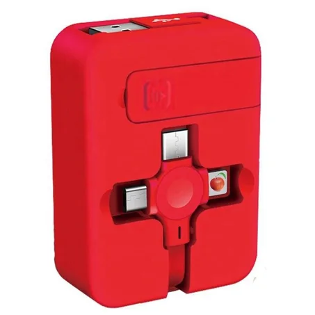 Câble Usb Rétractable 4 En 1 Pour Recharge Et Transfert De Données Adaptable Pour Iphone Et Samsung .
