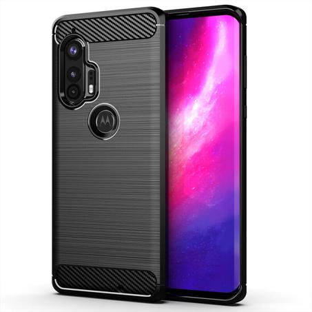 Pochette Motorola Edge + en TPU couleur noir top qualité / Moto EDGE PLUS