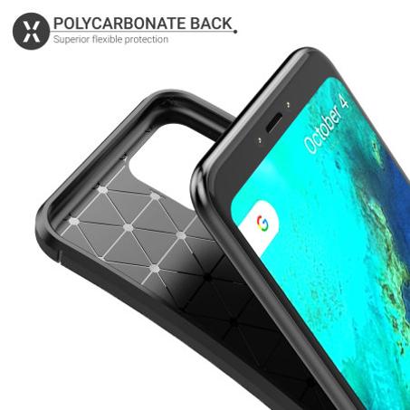 Coque TPU en fibre carbone pour Google Pixel 4XL couleur noir / Pixel 4 XL