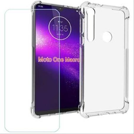 Pochette en silicone transparente pour Motorola One Macro