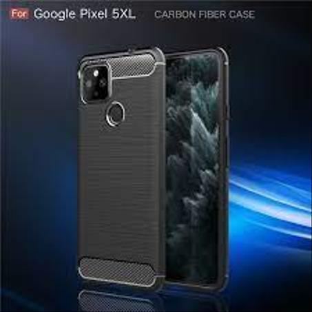 Coque TPU en fibre carbon pour Google Pixel 4A 5g / Pixel  5 XL Black