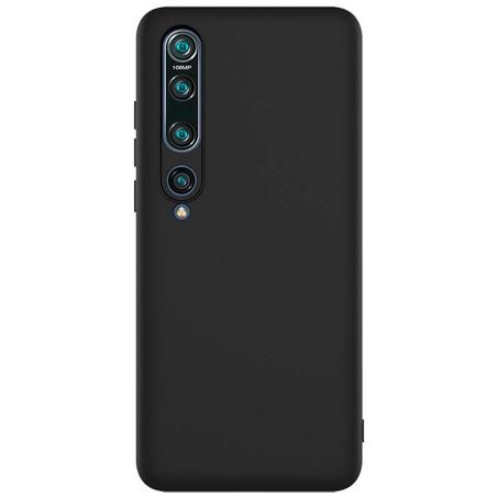 Coque en liquide silicone pour Xiaomi Mi Note 10 Lite couleur Noir / Mi Not10 Lite