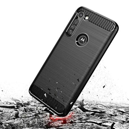 Coque en carbon pour Motorola Moto G8 Noir /Motorola G8 /Moto G8