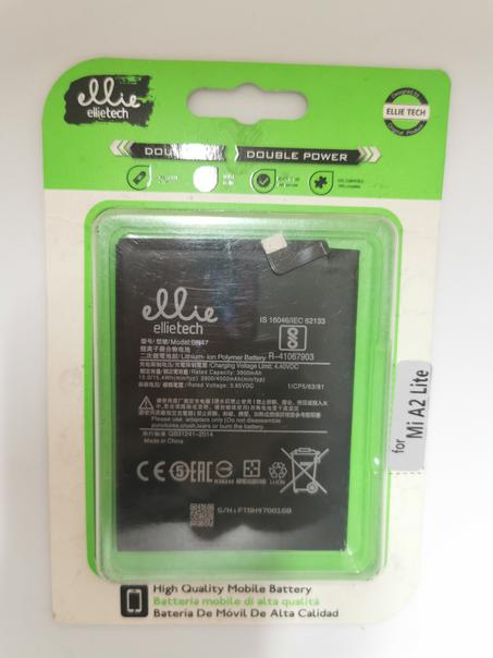 Batterie de remplacement d'origine BN47 pour Xiaomi mi 6 Pro/mi A2 Lite 3900 mAh RéussiteActif