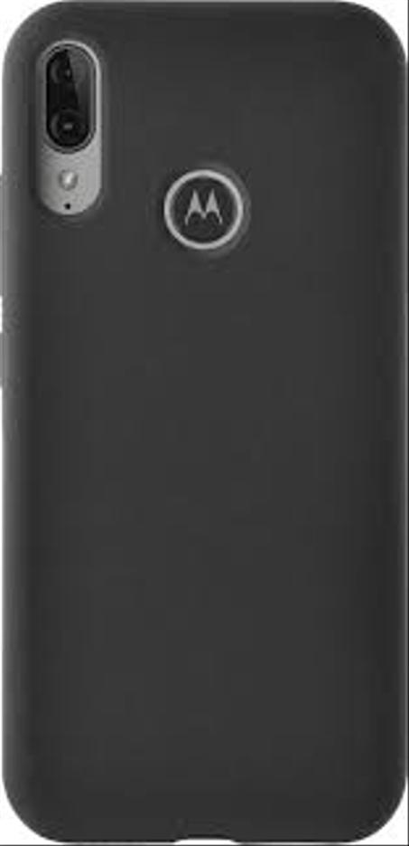 Pochette Motorola E6 Plus en silicone Noir