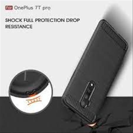 Coque en fibre carbon TPU Noir pour One Plus 7T Pro
