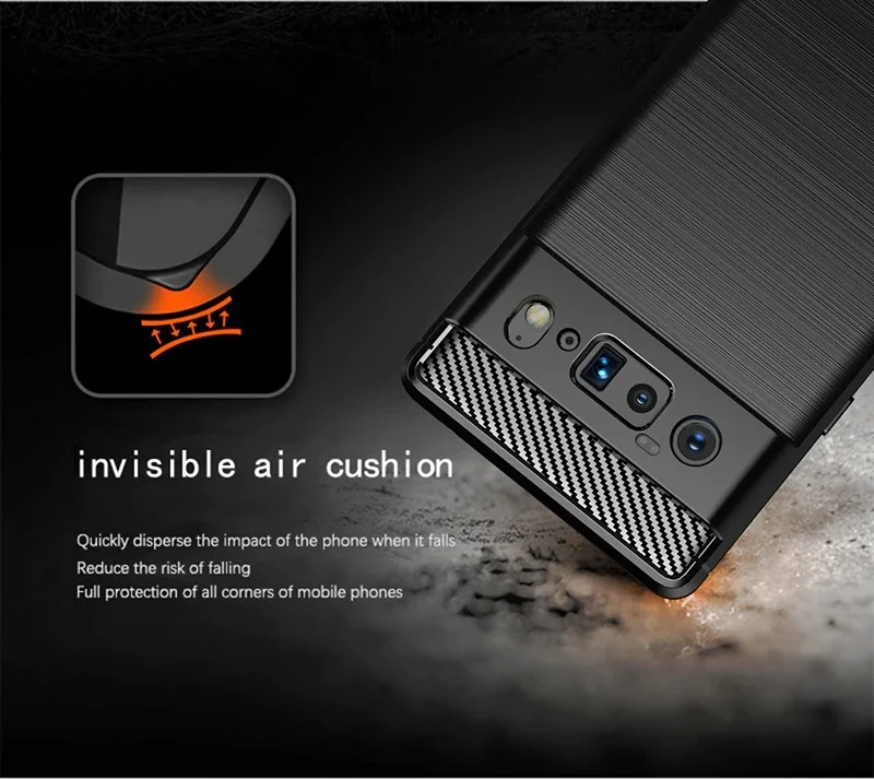 Coque Cruzerlite Pour Google Pixel 6 Pro - TPU Fibre De Carbone Noir - Anti-rayures, Antichoc