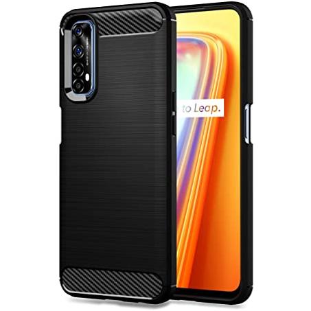 Coque TPU en fibre carbone pour REALME 7 PRO Couleur noir