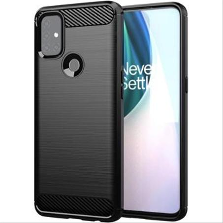 Coque TPU en fibre carbone pour One Plus Nord CE 5G / Couleur noir - ONE + NORD CE 5G