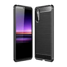 Coque Sony Xperia 10 II - Fibre De Carbone, Protection Anti-choc - Noir