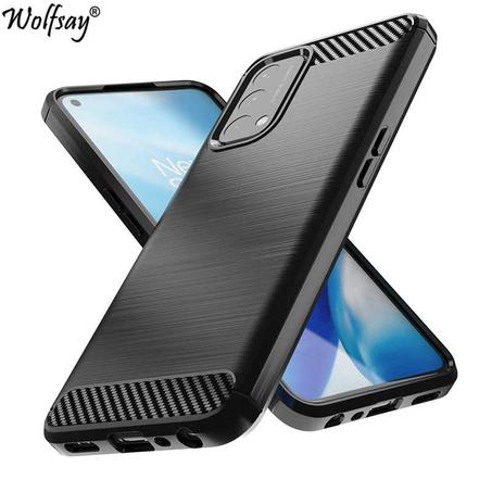 Coque TPU en fibre carbone pour One Plus Nord N200 5G /Black - One + Nord N200 -5G