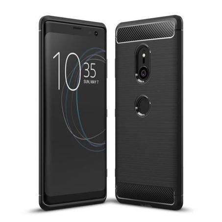 Case TPU en fibre carbone top qualité pour Sony Xperia xz3 couleur noir/Xperia XZ3