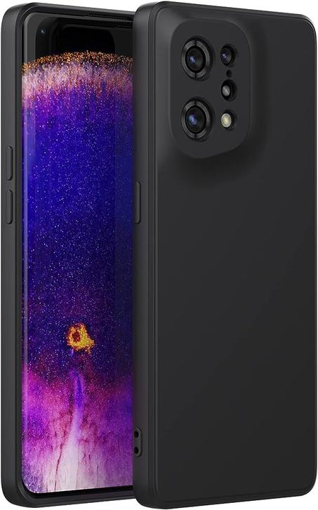 Coque en silicone  fibre carbone Ultra Fine  pour OPPO FIND X5 noir