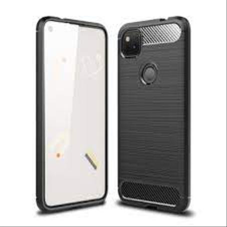 Pochette Google Pixel 4a 4g en fibre carbon couleur noir top qualité / Compatible avec google pixel 4 a 4g
