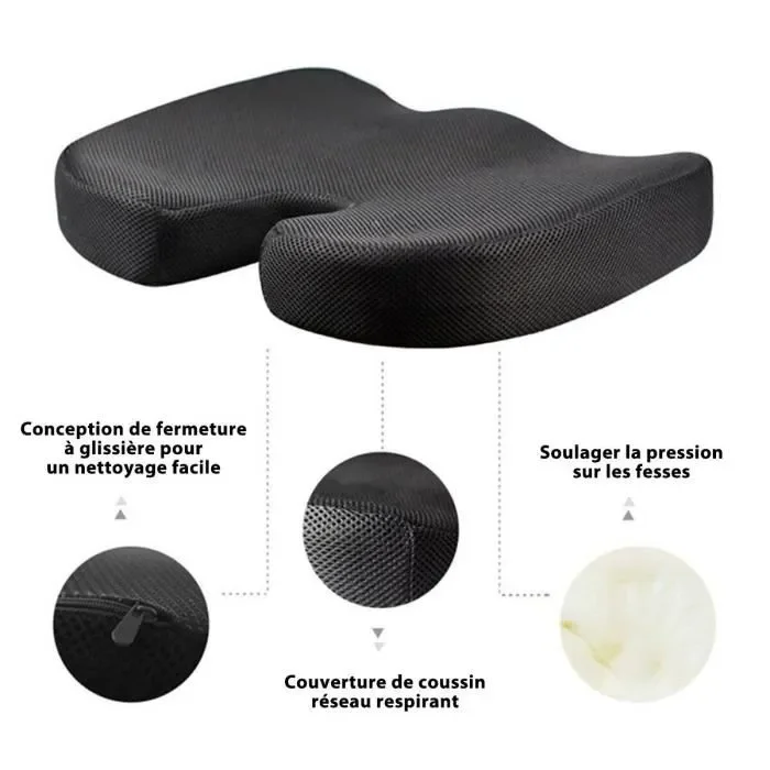 Comfortable Orthopedic Medical Seat Cushion for Car and Chair.